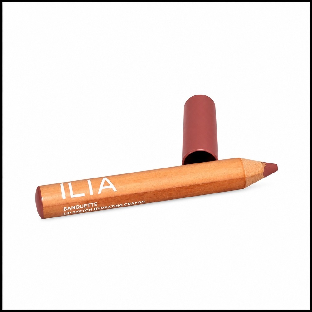 ILIA Banquette Lip Sketch Hydrating Crayon Lip Liner 0.04 oz 12g Nude Pink Trave
